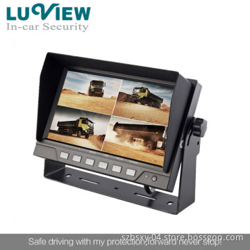 7 Inch Digital LCD Quad Optional Rear View Monitor for Trailer/Bus (JY-M730Q-D)